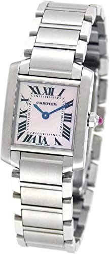 Cartier Women's W51028Q3 Tank Top Francaise Pink Mother Of Pearl Watch